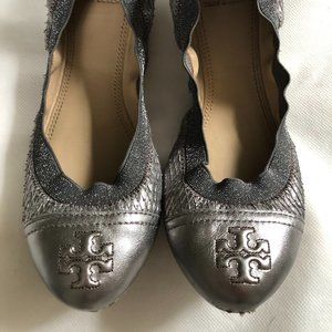 Tory Burch elastic trim flats, size 9